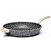 Carote 12.5-Inch Nonstick Frying Pan Skillet,Stone Cookware Granite Coating from Switzerland,Black...
