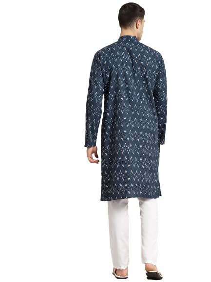 Image of SOJANYA (Since 1958, Men's Silk Blend Grey Kurta Pyjama & Silk Blend Jacket Combo