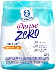 Leite em Pó Instantâneo Desnatado Batavo Pense Zero, Zero Lactose, 300g