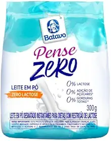 Leite em Pó Instantâneo Desnatado Batavo Pense Zero, Zero Lactose, 300g