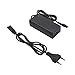 Adaptador de Corriente Cargador 42V 2A Reino Unido/UE Enchufe eléctrico E Bicicleta Scooter Cargador de batería para Equilibrio electrónico Inteligente Scooter Hoverboard(EU Plug)