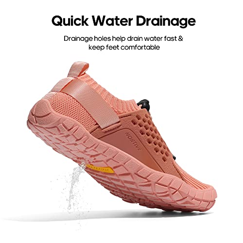 Nortiv 8 Kids Water Shoes Boys Girls Lightweight Athletic Outdoor Quick Dry Barefoot Sports Shoes Coral 3 Little Kid Aqua-K2 #TOP2
