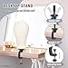 Relx Reinforced Wig Stand with Mannequin Head - Adjustable Wig Head Stand with Head for Wigs - Manikin Head Set for Cosmetology, black