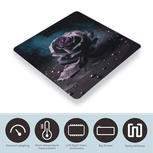 Báscula Digital Inteligente Purple Rose2 para Baño miniatura 3