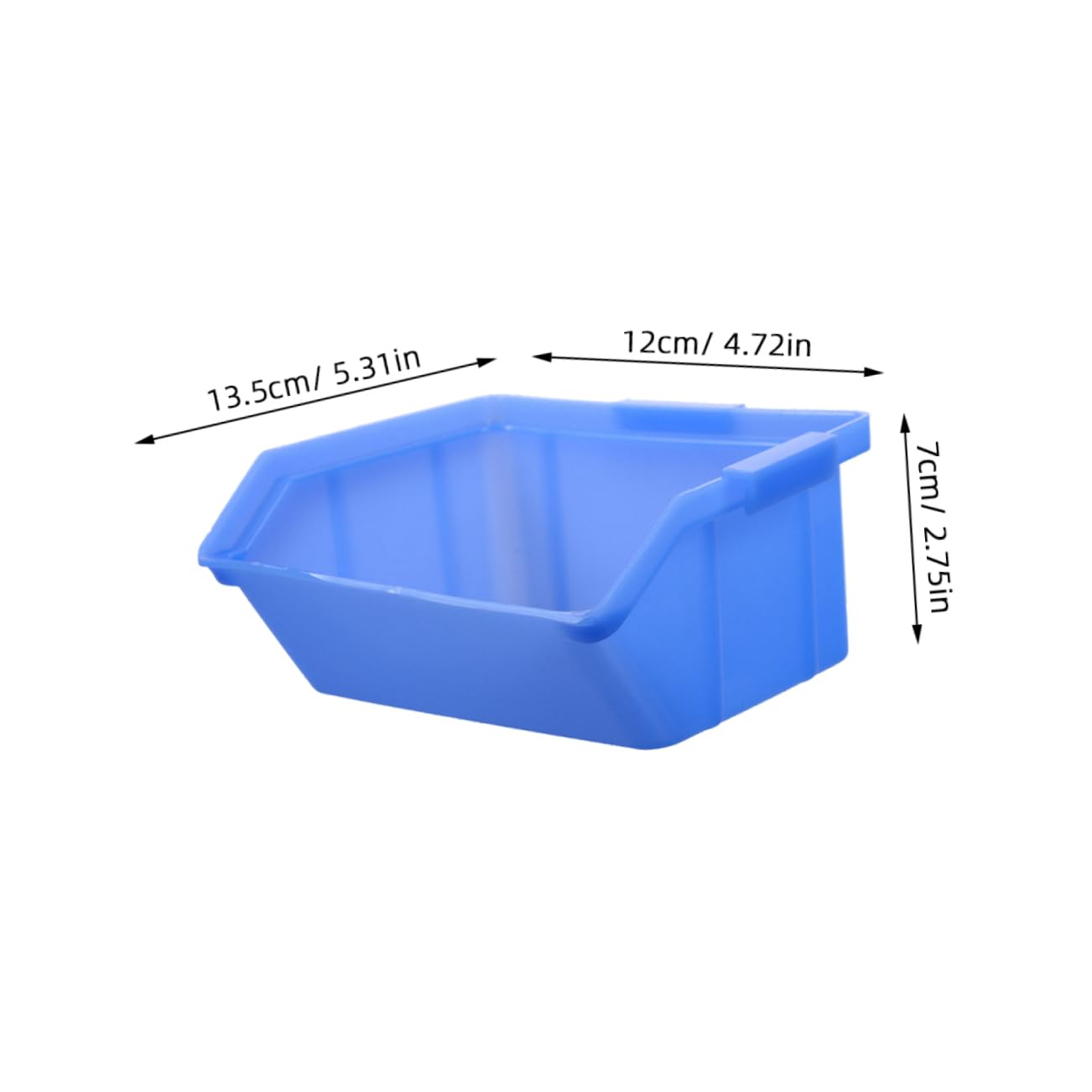 Scatola per Componenti in Plastica Blu, Set 8 Pezzi | Attrezzi e Chiavi Inglesi, Uso Casa e Manutenzione Veicolo, Produzione Precisa, Riutilizzabile