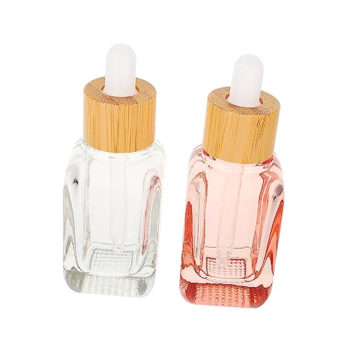 PACKOVE 2 Piezas Vidrio Transparentes Envases Reutilizables Aceite y Loción Transparente