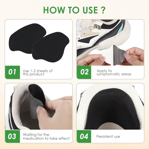 Image of 12 Pcs Shoe Heel Repair Patches, Self-Adhesive Inside Shoe Hole Patch Kit for Sneaker Mesh Sports Tennis Work Hiking, Quick Fix for Heel Wear and Toe Damage on Inner Heel or Toe Holes