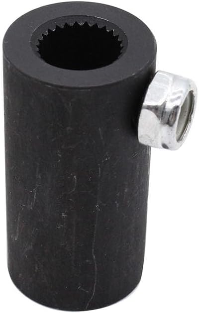 Steering Shaft Coupler 9/16"-26 Spline to 3/4" Round Smooth Steering Joints Compatible for Standard GM Vega