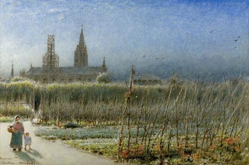 Lienzo Fagiolini Di Caudebec Pintura Albert Goodwin Cuadro para Paredes Vacías