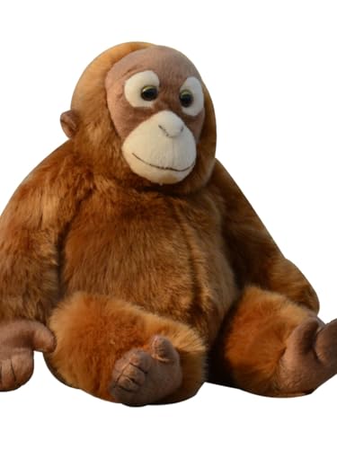 Peluche orang-outan réaliste singe doux aux finitions soignées pour collectionneurs