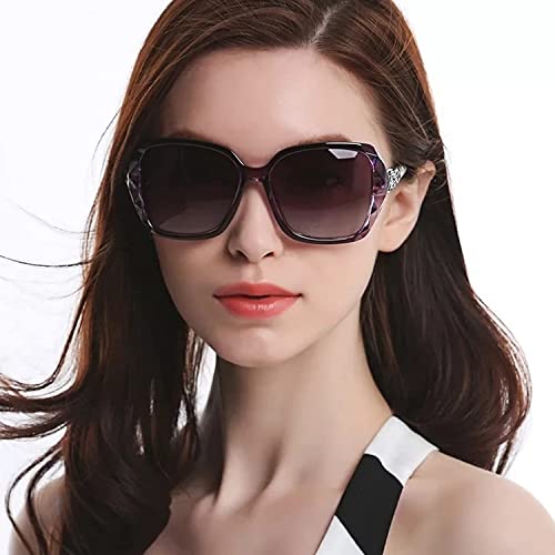 Image of Dervin UV Protected Han Edition Designer Oversized Sunglasses for Women (Large)