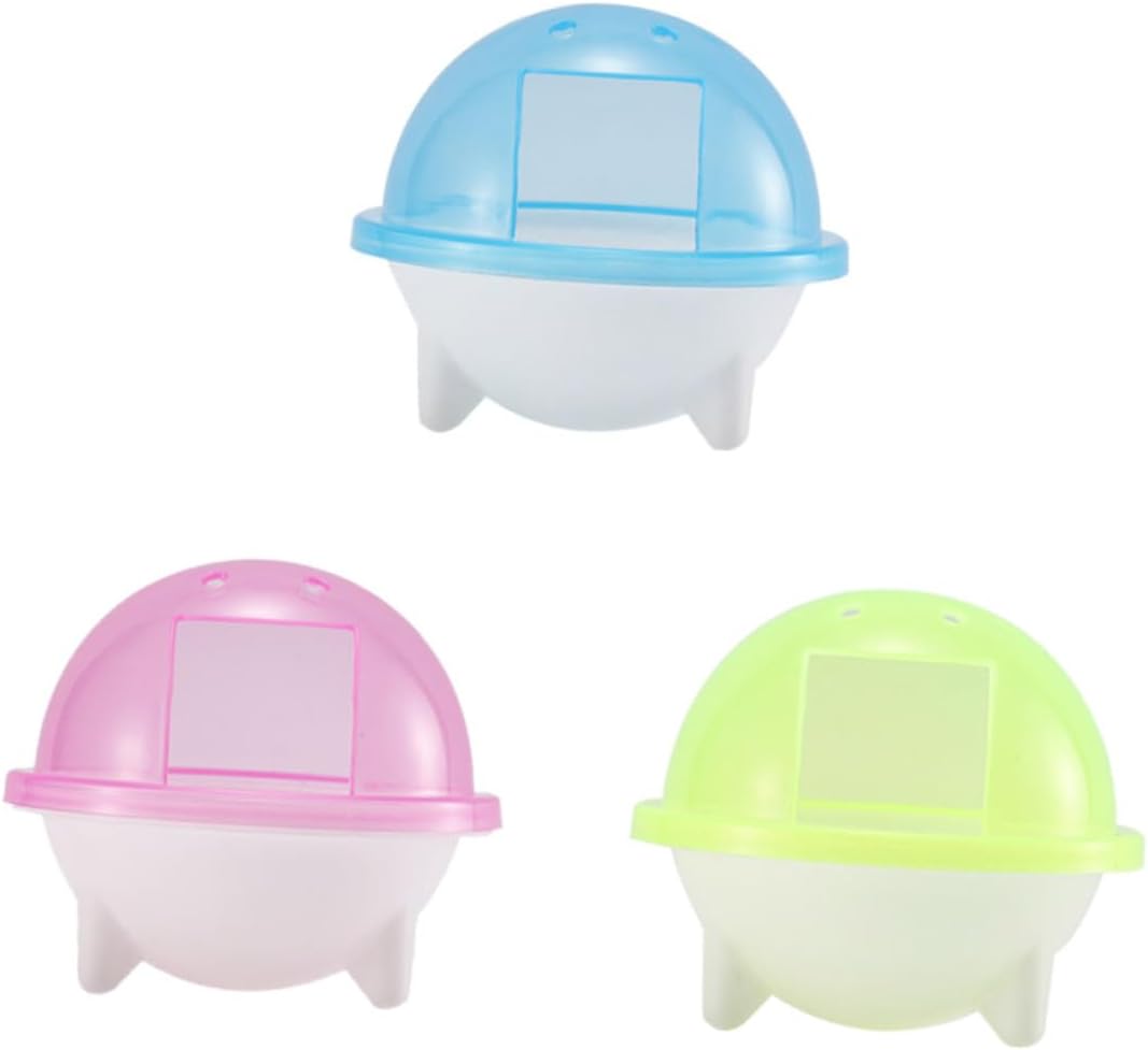 3pcs Pet Hamster Bath Room House Litter Box Bedding Sand Bathing Basin