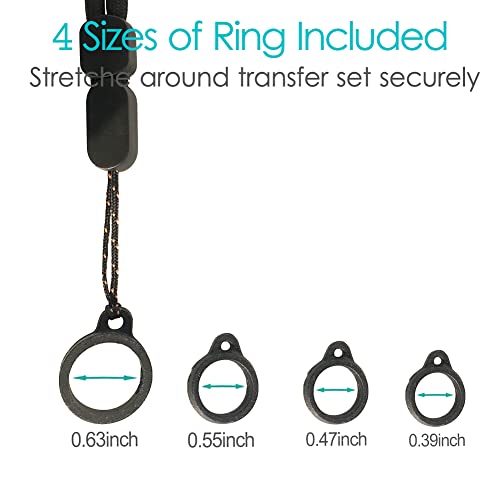 [2 Pack] PD Catheter Shower Holder Peritoneal Dialysis Cather Lanyard Accessories Shower Protector for Safety Support Secure Feeding Tube Peg Tube G-Tube Adults Men Women Patients Black - Thumbnail 5