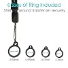 [2 Pack] PD Catheter Shower Holder Peritoneal Dialysis Cather Lanyard Accessories Shower Protector for Safety Support Secure Feeding Tube Peg Tube G-Tube Adults Men Women Patients Black