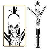 GOODENY 20FT Tall Halloween Skeleton Inflatable Tube Man (18''Diameter) Wacky Wavy Dancing Guy for Outdoor Decoration Advertising Business Promotion (Blower Not Included)