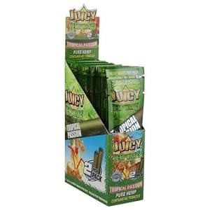 JUICY JAY’S HEMP WRAPS TROPICAL PASSION FLAVOR PACK OF 25