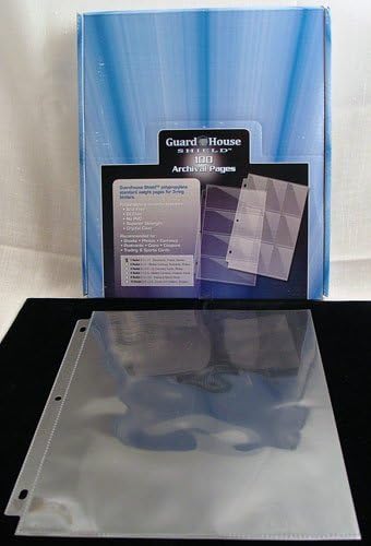 8 1/2 x 11 1-Pocket Page Sheet Protector for 3 Ring Binders Box of 100 GuardHouse Shield