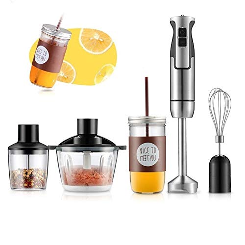 Stabmixer, Multifunktion Kinder Nahrungsergänzungsmittel Maschine Zuhause Handmixer-Set Geräuscharmer, Leistungsstarker Mixer Elektrischer