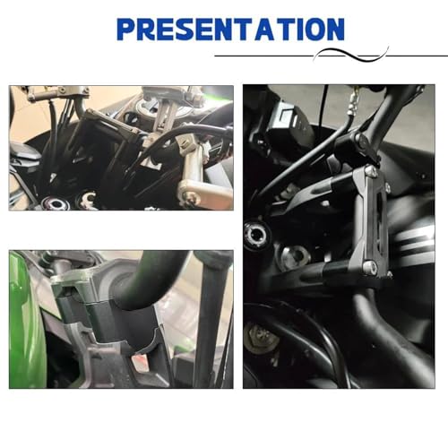 Elevador manillar Versys 650 elimina fatiga cervical abrazadera kit 3