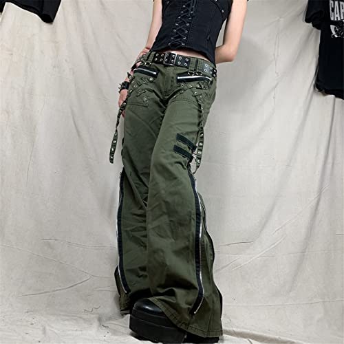 Indie Aesthetics Jeans for Women Gothic Punk Wide Leg Long Length Denim Pants Y2k Loose Casual Jeans Streetwear2