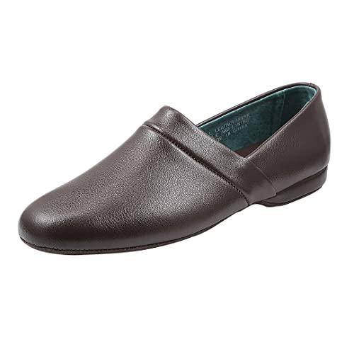 Pantuflas de ópera de piel para hombre, zapatillas de descanso PAMIR con espuma viscoelástica