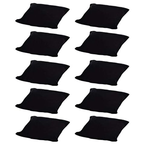 JUMUU 10Pc Velvet Pillow Bracelet, Watch, Bangle Jewelry Display Stand Set (10pcs Black) Cover