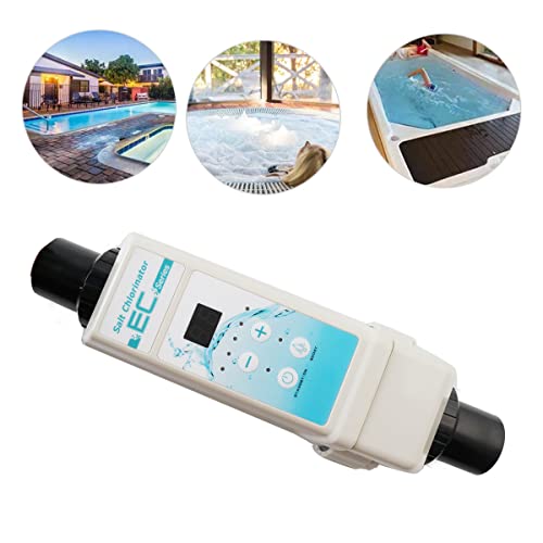 SOFEDY 12g/H Saltwater Chlorinator,EC12 Auto Cleaning Salt Water Pool Chlorine Generator System,Complete Functions Simple Operation Pool Chlorine Generator Chlorinator for SPA Swimming Pool up to 100㎡ - Thumbnail 5