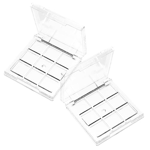 VICASKY Diy Eye Shadow Box Set Palette Blush Sample Holder Empty Eyeshadow Case for Concealer Compact Size for Travel