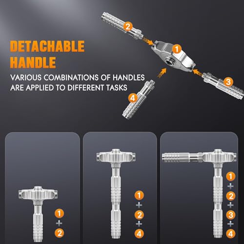 Tournevis à cliquet 40 in 1 avec embouts S2 pour angles difficiles