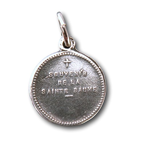 St Mary Magdalen Medal - Patron of Repentant Sinners - Sterling Silver Antique Replica2