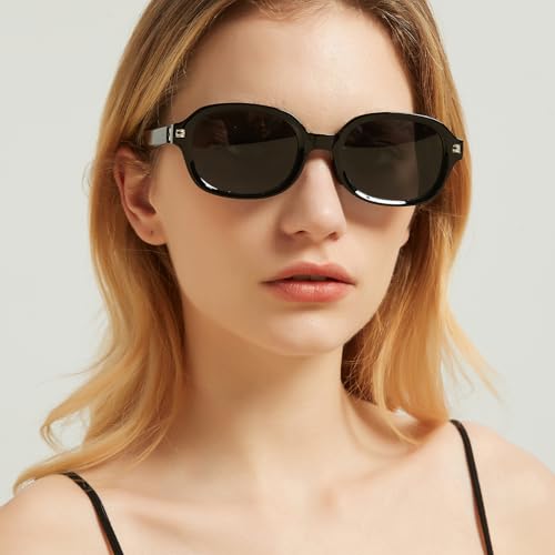 HASFOX® Foldable Sunglasses for Women Men | Lightweight Polarized UV Protection | Oversized Folding Sun Glasses with Case2