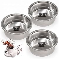 PROAX® Filtro 51mm Pressurizzato per Macchina Caffè Cecotec | Compatibile con Cecotec Power Espresso 20, Cafelizia, Cumbia, Orbegozo EX 6000, Silvercrest e Create Thera | Set di 2 o 3 Cestelli Filtro