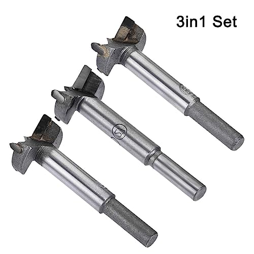 MACHSWON 3 PCS Forstner Drill Bits Tungsten Carbide Wood Hole Saw Opener Drill Bit 27mm+28mm+30mm Woodworking Drilling Boring Bit Cutter - Image 2