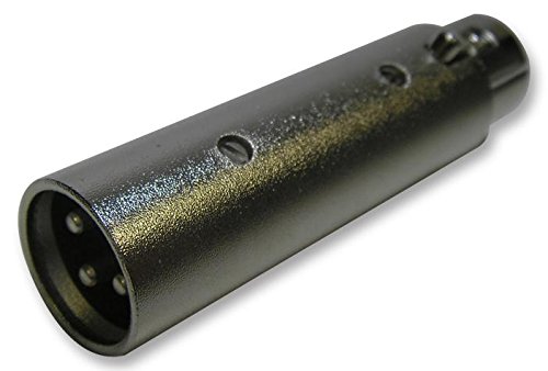 Pro Signal PSG01410 XLR DMX Adaptor, 3 Pin Plug to 5 Pin Socket