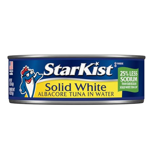 Image of StarKist Solid White Albacore in Water 25% Less Sodium, 5oz Can, 24-Pack