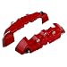 3d rojo Útil Coche Universal Freno de disco Pinza cubre delantero y...