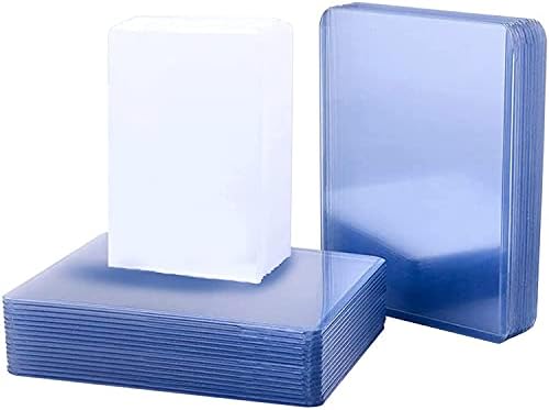 150 Pack Trading Card Sleeves, Toploaders Consist 50 Hard Plastic Card Protectors + 100 Clear Soft Sleeves, Baseball Card Sleeves Fit for Baseball Game Sports Collectible Trading Card（3" x 4" regular）