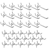 DYOUen 30 Stk Lochwand Haken Lochwandhaken Pegboard Einfachhaken Zubehör Werkzeugwand Anhänge Haken für Werkzeughalter Wand, Garage, Regal, Werkstatt