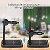 Irfora Digital Microscope Stand,Mini Digital Microscope Stand Magnifier Camera Up and Down Adjustable Stand Holder Universal Support Bracket Large Base with Scales for Digital Microscope