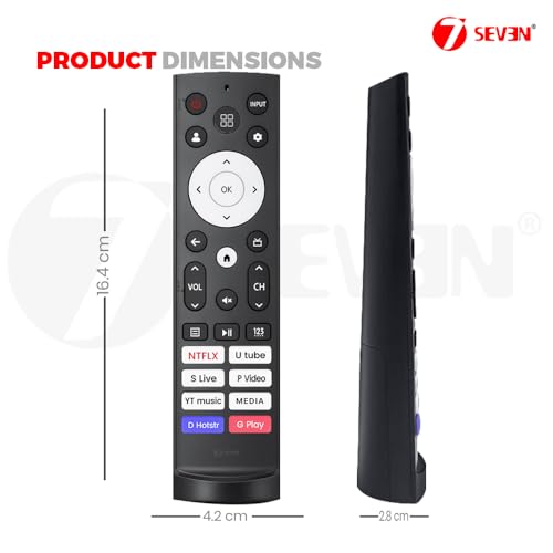 Image of 7SEVEN Compatible for Hisense Tv Remote Original Suitable for ERF3C90H ERF3H90H ERF3K90P ERF3M90H EFR3N90H EFR3T920H Models Remote Control - Universal Hisense Tv Remote Control