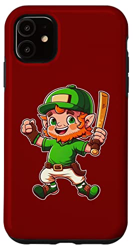 Iphone 11 Funny Baseball Leprechaun Elf Lover Player St Patricks Day Case #TOP20