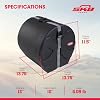 SKB 8 x 10 Tom Case with Padded Interior, D-Shaped Drum Design, and Molded in Feet for Upright Positioning and Stability, Black