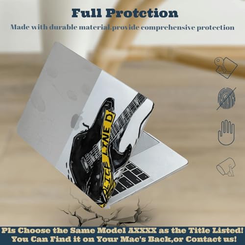 Funda MacBook Pro 15 A1398 carcasa rígida de plástico para modelos 2012 a 2015 diseño Música 4