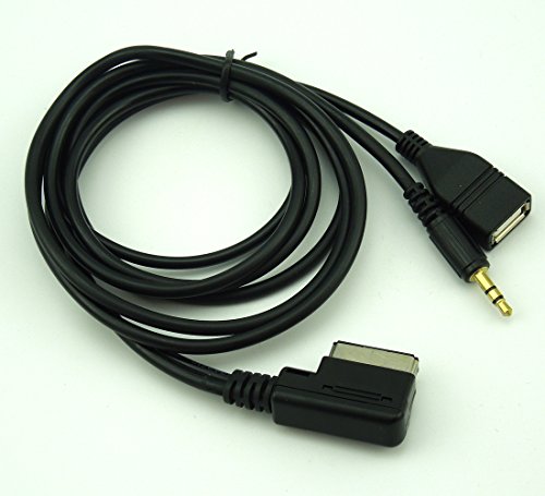 In Car Music AMI MMI Interface USB 3.5mm Aux Cable Compatible with VW Audi S5 Q5 Q7 A3 A4L A5 A1