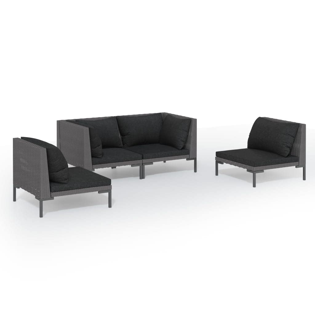 Salon de jardin résine tressée confortable pour aménager une petite terrasse