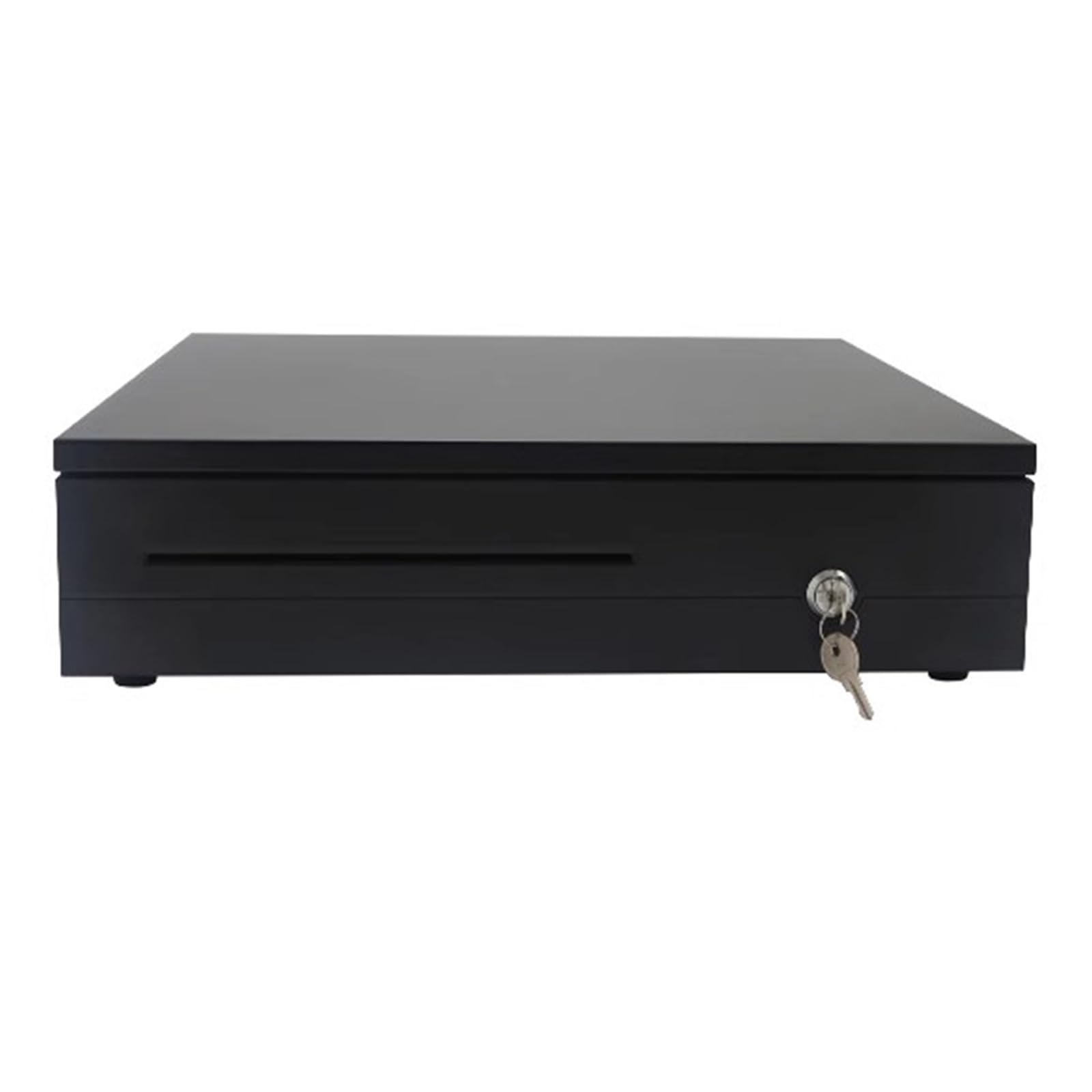 Caja registradora con llave, cajero de caja regist Bandeja de dinero for cajón de efectivo, bandejas extraíbles for cajón de efectivo, ranura for medios negra resistente for sistema de punto de venta(
