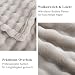 RUIKASI Bubble Decke Kuscheldecke Flauschig Beige - 150x200cm Sofadecke & Couchdecke aus Plüsch, Warme Fleece für Wohnzimmer Deko Blanket, Dicke Wohndecke