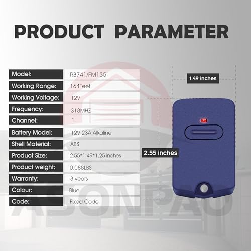Mandos a distancia para abrir puertas sin fallos con el pack GTO Blue Rb741 7