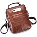MANNUOSI Bolso de Hombro de Cuero de los Crossbody Bolsa de Mano Messenger Hombre Piel Bolso de Negocios Marrón C Imagen de MANNUOSI Bolso de Hombro de Cuero de los Crossbody Bolsa de Mano Messenger Hombre Piel Bolso de Negocios Marrón C