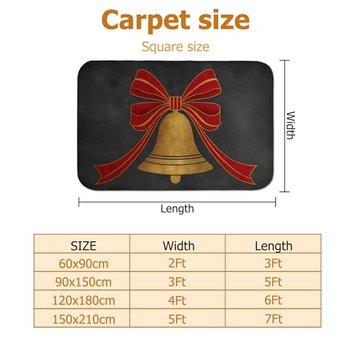 Tapis de sol rectangulaire antidérapant pour sécuriser le salon à Noël - 3